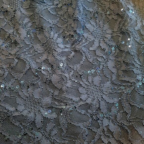 Ralph Lauren Women's Formal Dress Size 12 Navy Blue Sequins Cowl Neck New W Tags - Picture 14 of 16